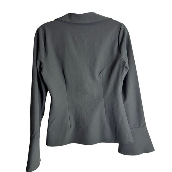 CINQ A SEPT McKenna Top NWT $295 Flared Cuff Twist at Waist Size M - Picture 6 of 9